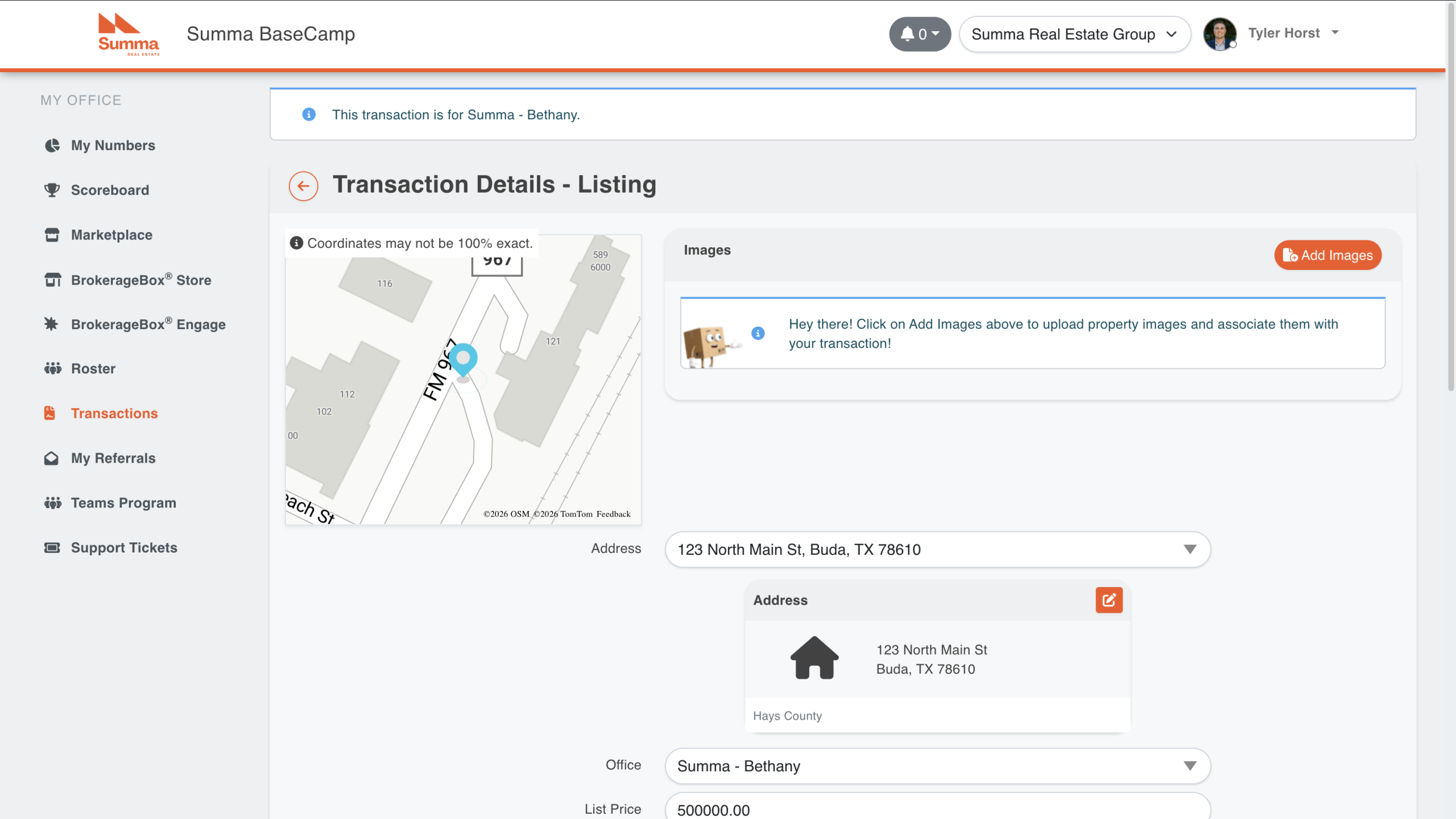 BrokerageBox Add More Listing Information