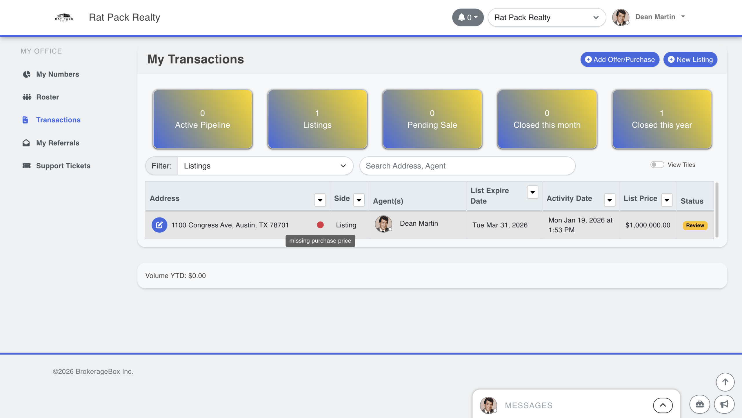 BrokerageBox Listing Transaction Failed Review
