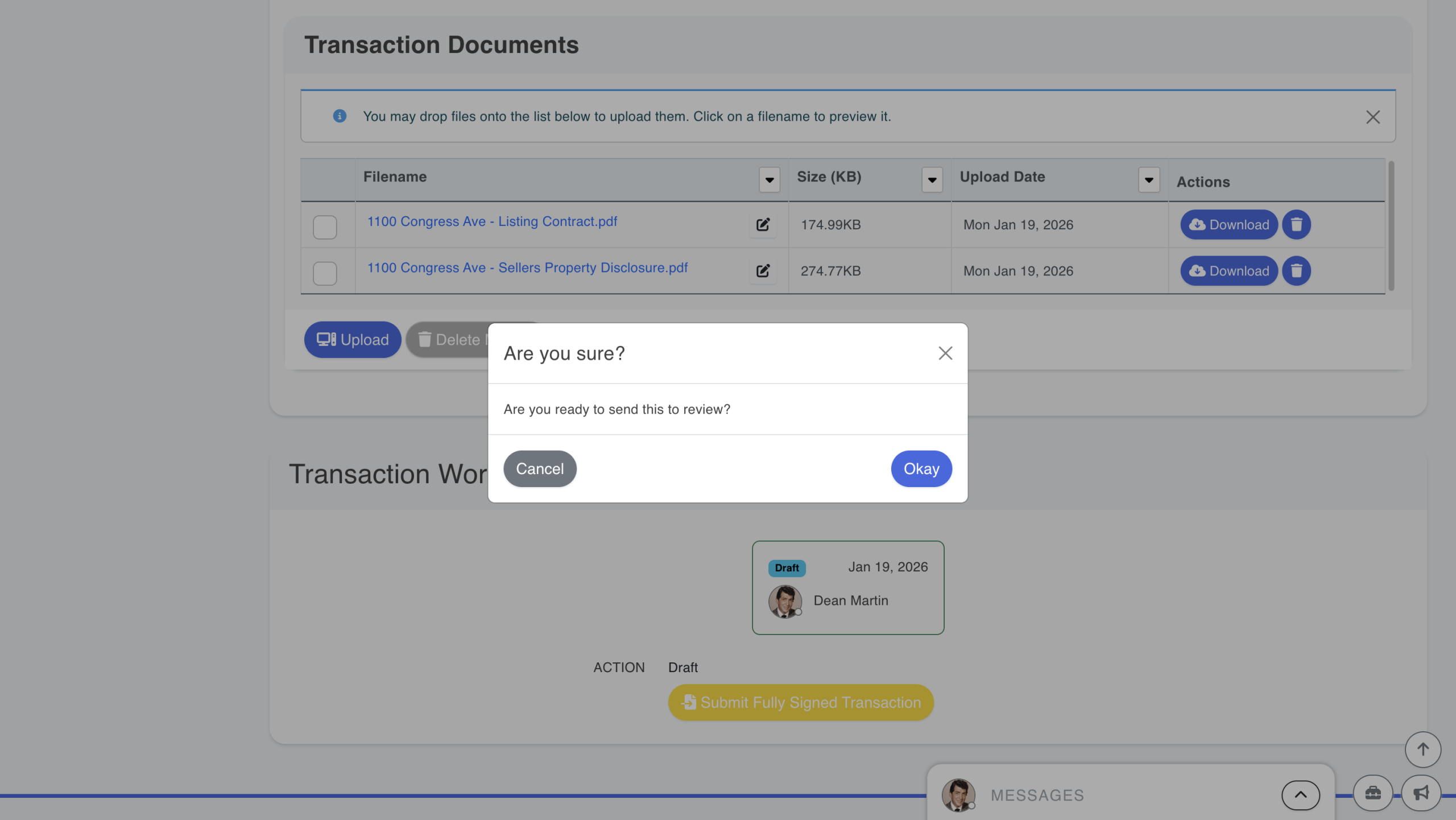 BrokerageBox Submit Fully Signed Listing Transaction