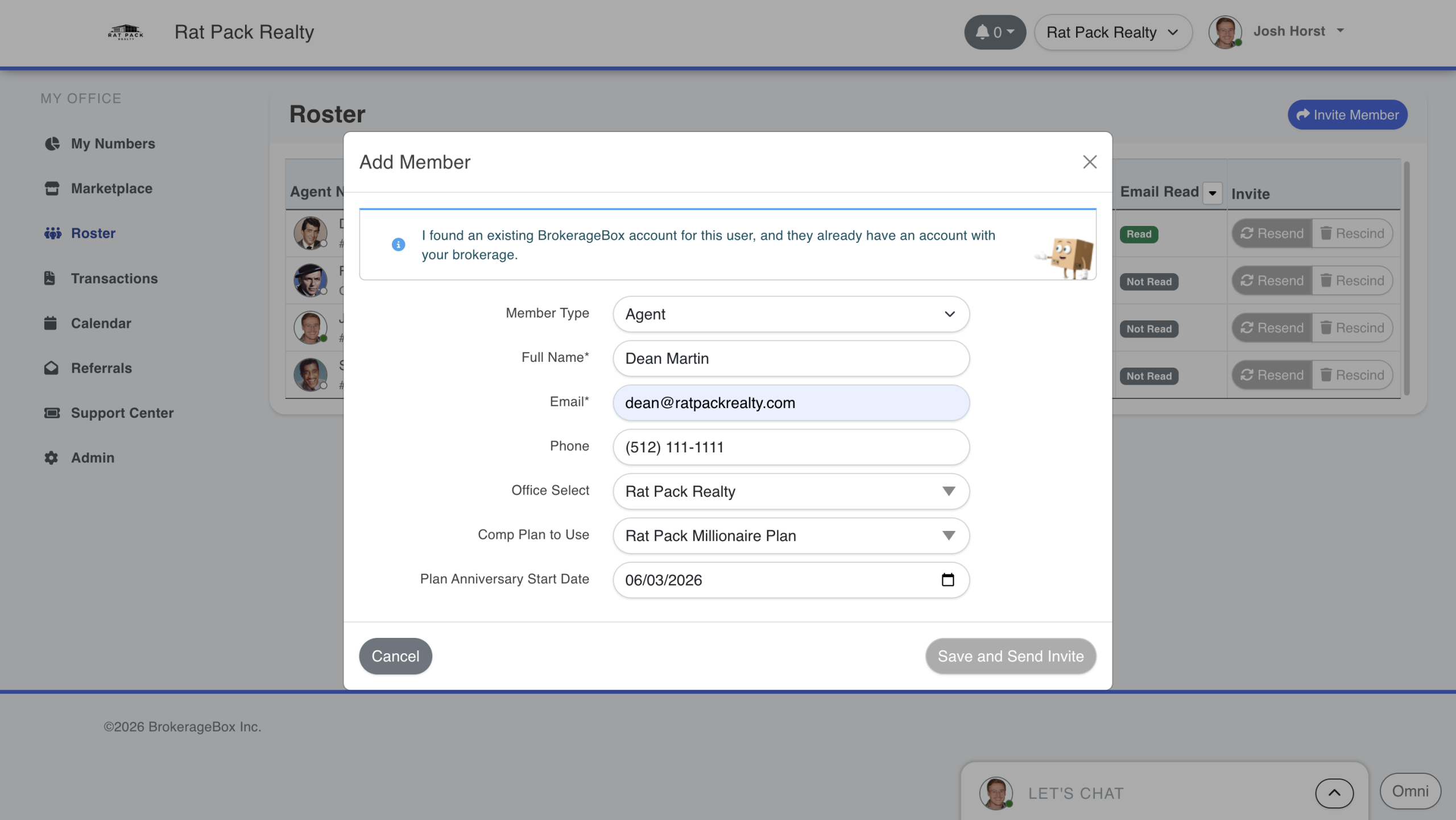 Adding members to your brokerage